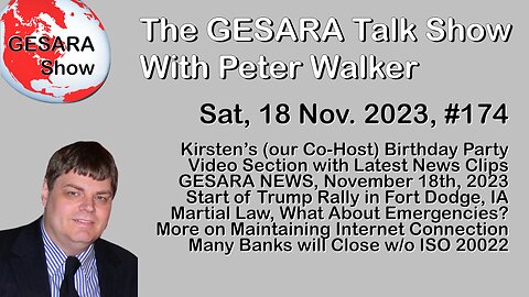 2023-11-18, GESARA Talk Show 174 - Sunday