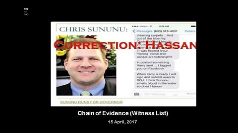 Chain of Evidence (Witness List)