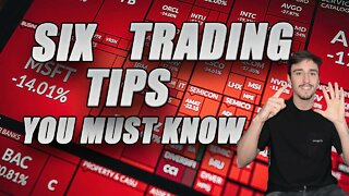 DAY TRADING TIPS FOR BEGINNERS! 6 Tips to Successfully Start!