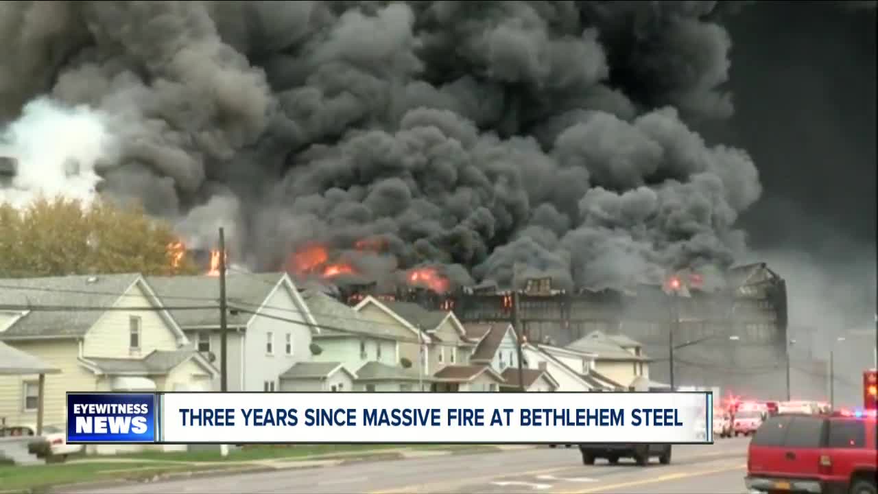 Three years since massive fire at Bethlehem Steel plant