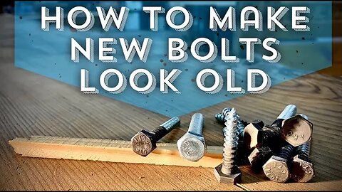 How to make new bolts look old/ easily age metal/ DIY metal projects