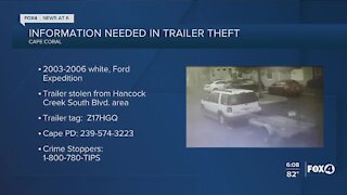 Cape Coral trailer theft