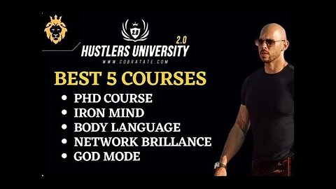 Andrew Tate ALL COURSES PhD, Iron Mind, Body Language, Network Brilliance, Tristan Tate God Mode