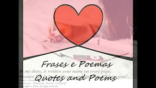 In my diary, is written your name, I'm in love with you! [Quotes and Poems]