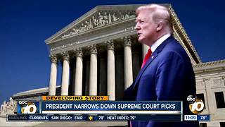 President narrows down Supreme Court picks