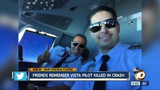 Friends remember Vista pilot killed in plane crash