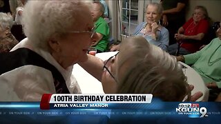 Celebrating 100 years with a local woman