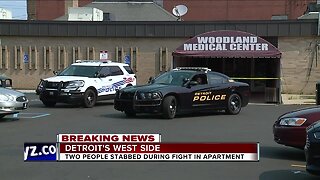 Two people stabbed during fight in apartment