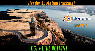 Blender tracking tutorial: Add 3d buildings to Live action Footage
