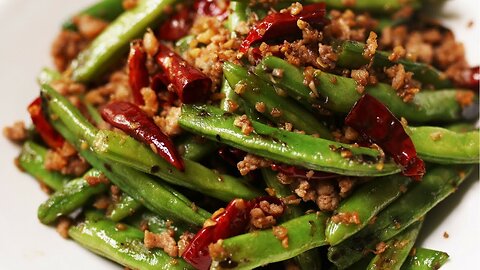 Easy Green Bean Stir Fry Recipe - Chinese food