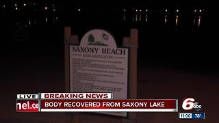 Body of drowning victim recovered at Saxony Beach in Fishers