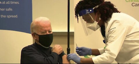 WATCH: Joe Biden receives COVID-19 vaccine
