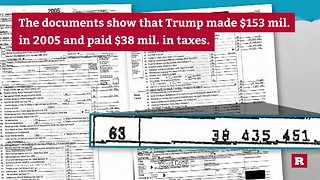 Trump's leaked 2005 tax return | Rare News