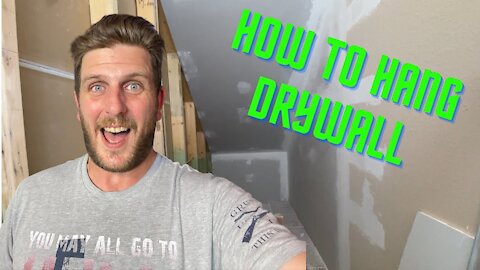How to Hang and Mud Drywall under Your Stairs