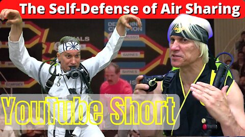 Cobra Kai Scuba Self Defense - Long Hose Air Share #shorts