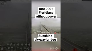 Sunshine Skyway Bridge 800k without Power in Florida #shorts #florida #hurricane