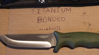 Camillus Titanium Bonded 9 5 Inch Knife Unboxing