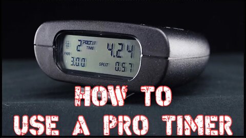 How to use a PACT Pro Timer with The Firearms Training Notebook