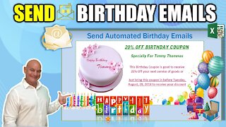 How To Automatically Send Customized Birthday Emails With Microsoft Excel