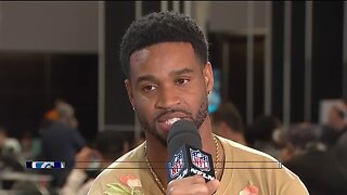 Darius Slay talks contract hopes, Patricia's impact - at Super Bowl