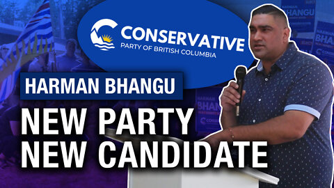 Re-branded Conservative Party of British Columbia runs South Surrey MLA candidate Harman Bhangu