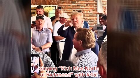 Trump DANCING With Supporters To Viral Song "Rich Men North Of Richmond"