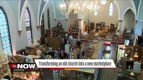 The needed a bigger marketplace so they leased a church