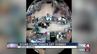 Clerk fights off would-be convenience store robber