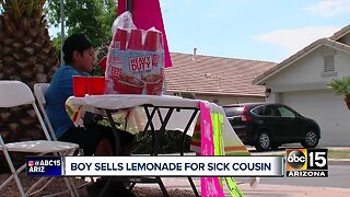 Mesa boy sells lemonade for sick cousin
