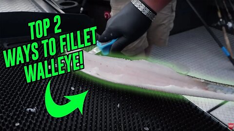BEST 2 Ways To Fillet WALLEYE - Walleye Fishing TIPS And Techniques