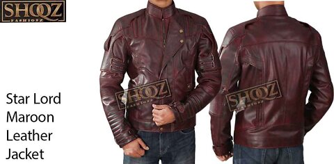 Guardians Of The Galaxy | Star Lord | Maroon Leather Jacket