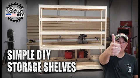 Simple DIY Garage Storage Shelves
