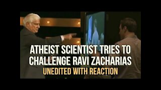 Atheist Scientist tries to challenge Ravi Zacharias, INSTANTLY regrets it!