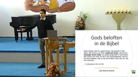 Levi Sminia | Staand' op de beloften van de Heere - Baptistengemeente De Rank, Alkmaar