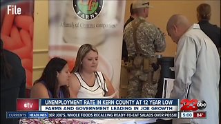 12 year low in unemployment rates in Kern County