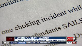 Parents file lawsuit over choking death of 21-year-old son at local care facility