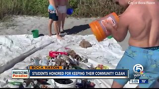 Students honored for keeping their community clean