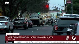 Chase leads to standoff at San Diego High School