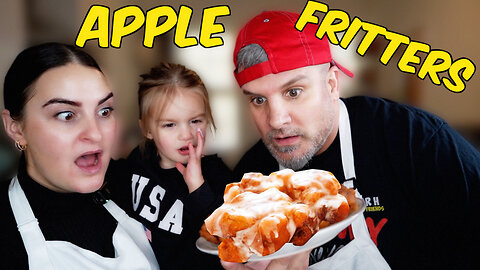 Brits Try To Make [AMERICAN APPLE FRITTERS] for the first time!