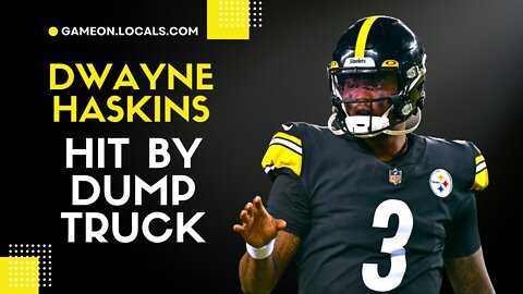 Steelers QB Dwayne Haskins hit by dump truck while trying to cross I 595