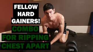 Extremely Simple and Brutal Chest Exercises for Hard Gainers | At Home