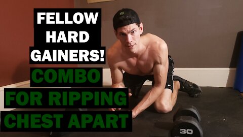 Extremely Simple and Brutal Chest Exercises for Hard Gainers | At Home