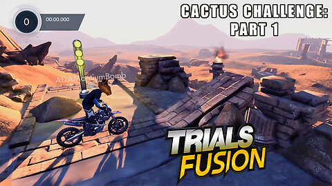 Trials Fusion – Cactus Challenge, Part 1 - Platform Bike Racing | 4 Tracks: Time Trials #gaming #PS4