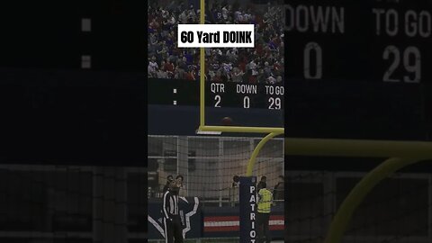 60 Yard Field Goal Doinks! Madden 24 #shorts Justin Tucker