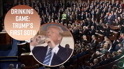 Drinking game rules for Trump's 1st State of the Union