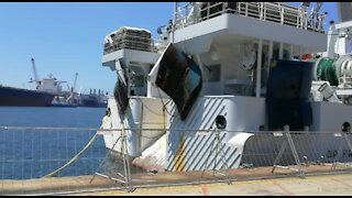 High-tech vessel leaves Durban for African coastal research (84L)