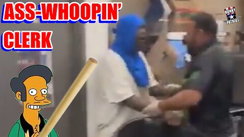 Clerk Gives Thief An Old Fashioned Ass Whoopin'