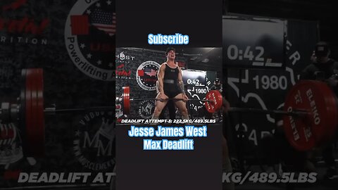 Jesse James West: Natural Deadlift Full Power #viral #short #shorts
