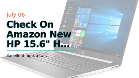 Check On Amazon New HP 15.6" HD Touchscreen Laptop Intel Core i3-1005G1 8GB DDR4 RAM 128GB SSD...