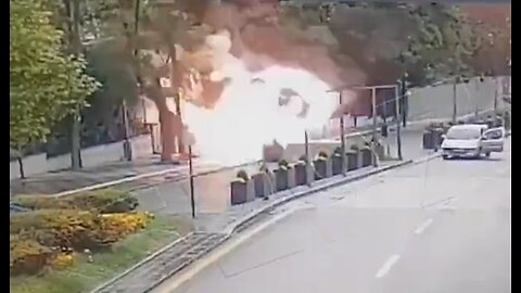 Astonishing Footage Shows Suicide Bomber Detonating During Attack in Turkey